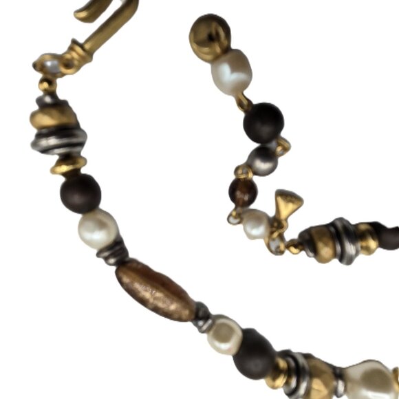 2 Sets of Necklaces 1-Chunky Beads LCi 9" & 1-Small Black Beads 24" - Picture 8 of 12